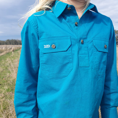 The Jellybean - Kids Half Placket Workshirt