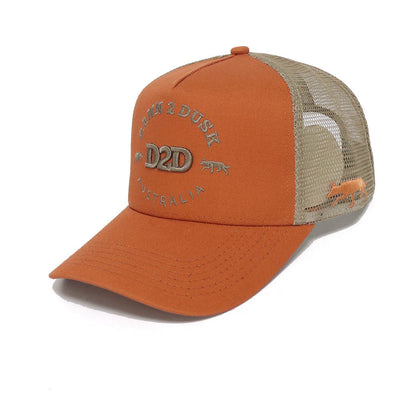 Signature Kelpie Trucker - Burnt Orange & Taupe