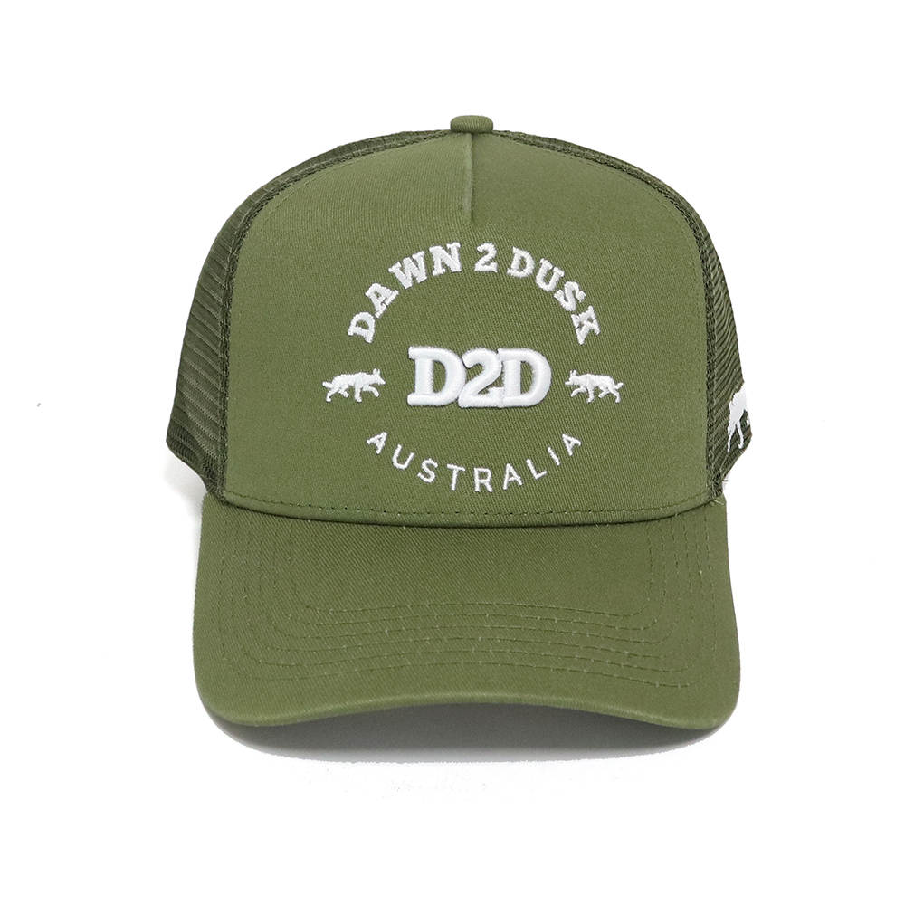 Signature Kelpie Trucker - Olive Green