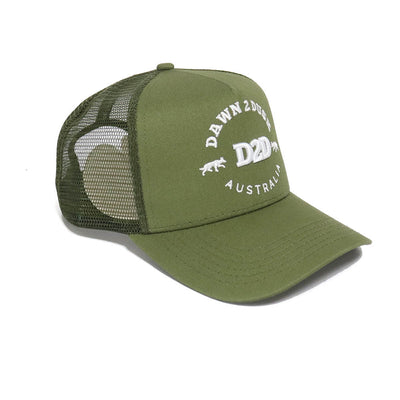 Signature Kelpie Trucker - Olive Green