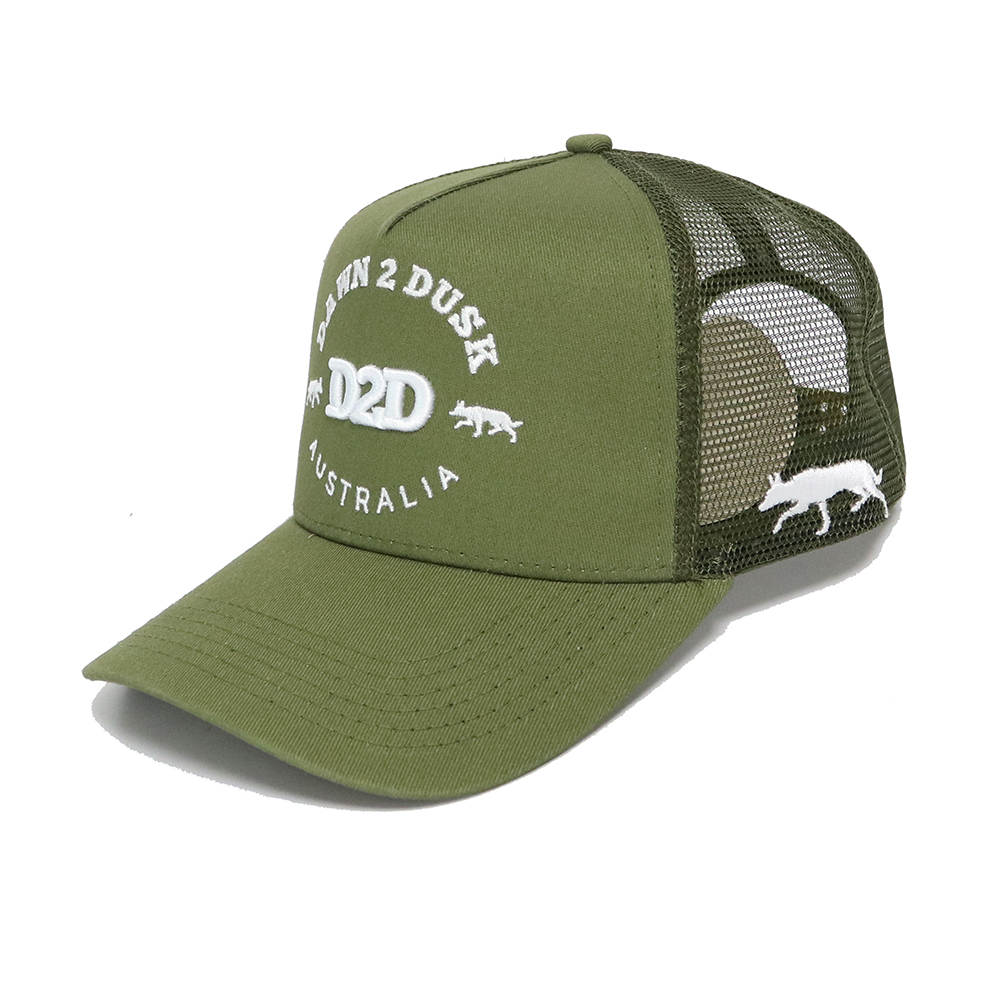 Signature Kelpie Trucker - Olive Green