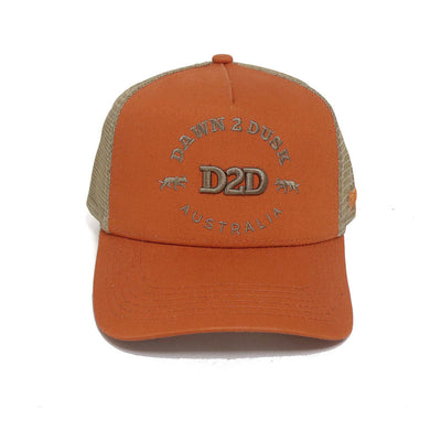 Signature Kelpie Trucker - Burnt Orange & Taupe