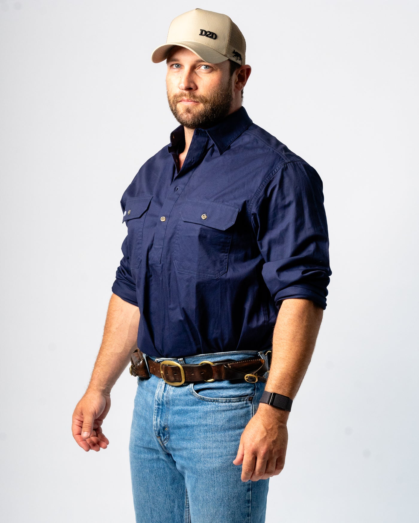 The Banjo - Men's Half Placket Workshirt