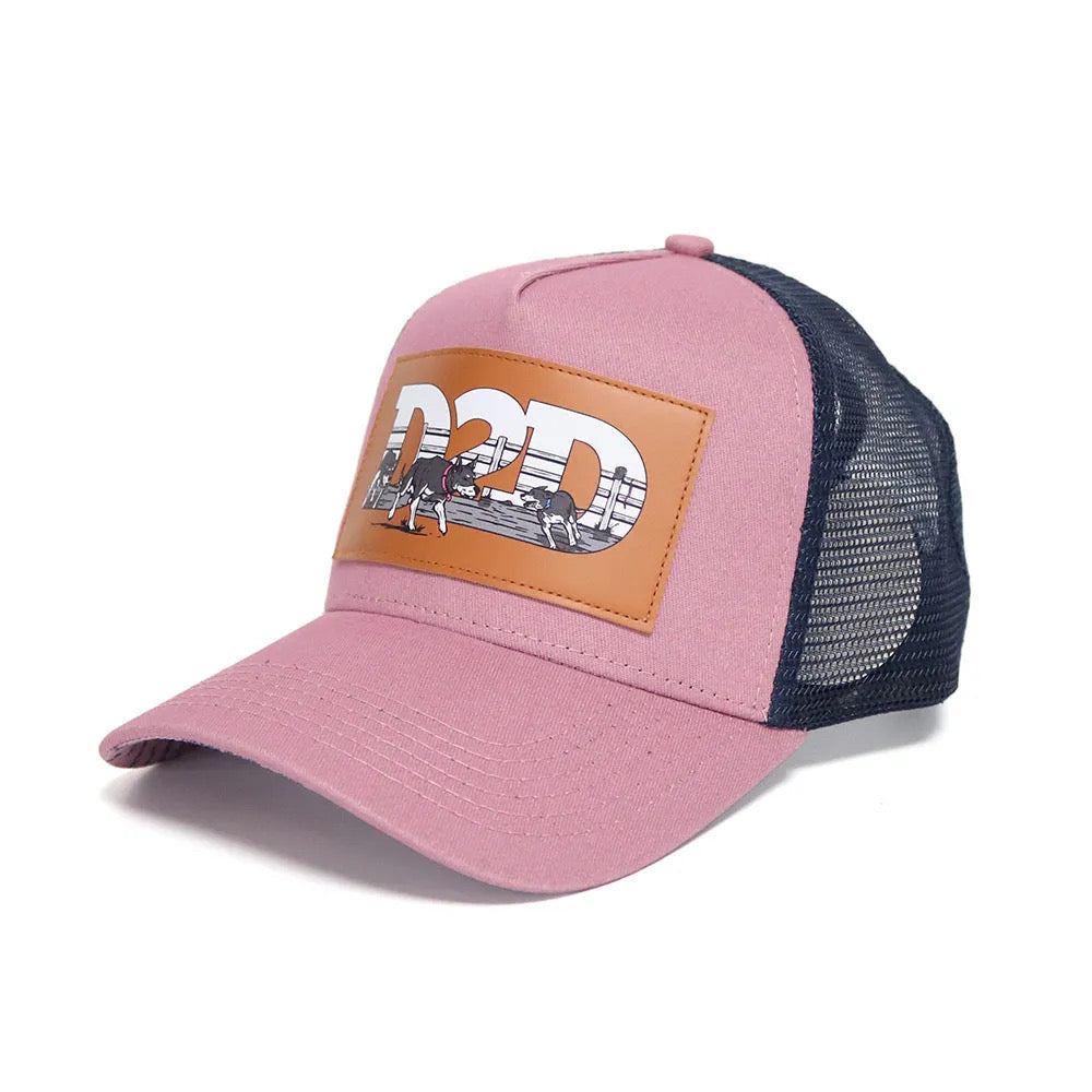 Hardest Workers Trucker - Pink & Navy