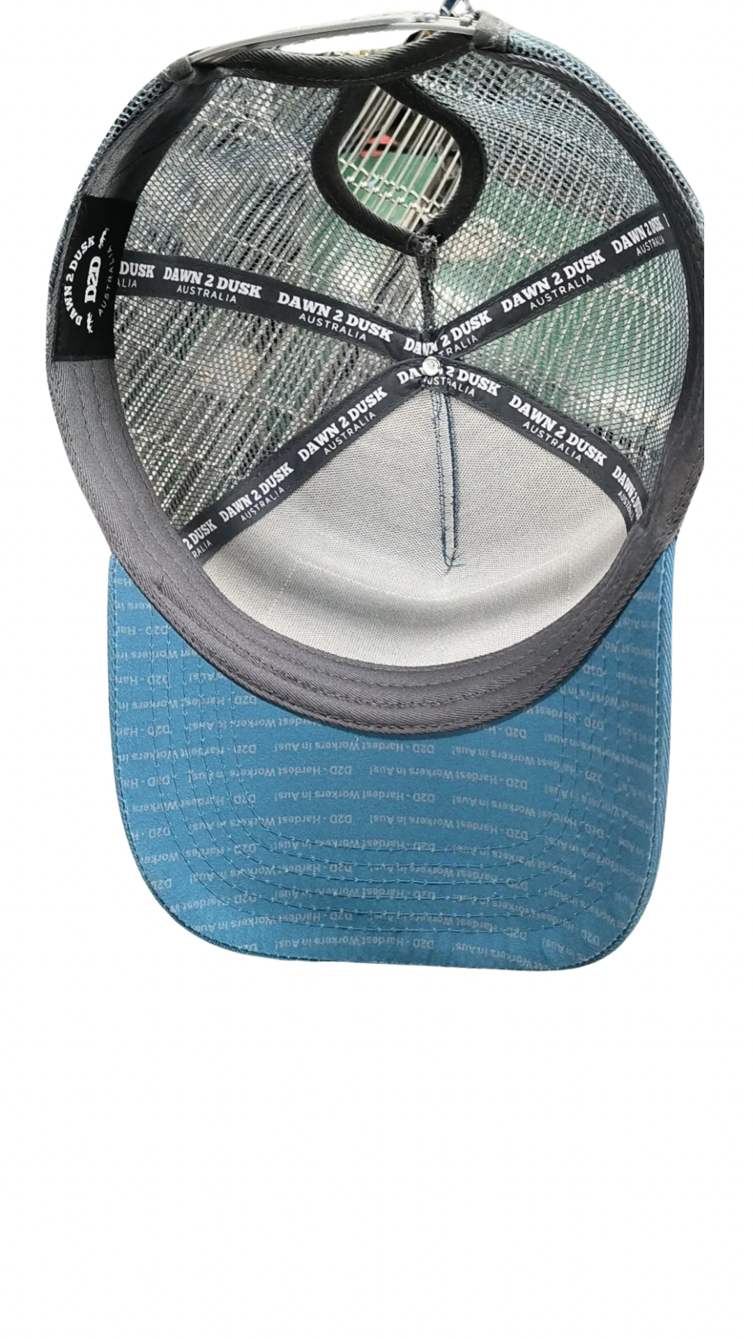 Hardest Workers Trucker - Teal & Grey