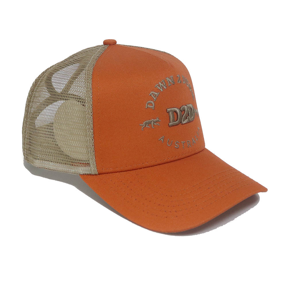 Signature Kelpie Trucker - Burnt Orange & Taupe