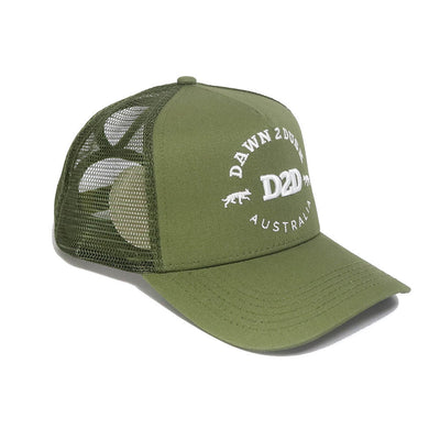 Signature Kelpie Trucker - Olive Green