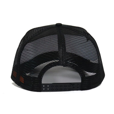 High Rise - Black on Black Trucker