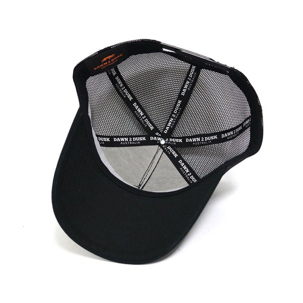 High Rise - Black on Black Trucker